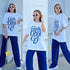 YUNAKA Solid Color Two Piece Set